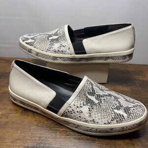 LOGO By Lori Goldstein Womens Megan Slip On Sneaker Shoes, Snake, US 11M